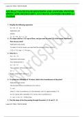 ATI TEAS 7 MATH EXAM QUESTIONS AND ANSWERS (WINTER-SPRING QTR 2022/2023)100% ACCURATE ANSWERS GRADED A+ (Verified)