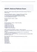 USAPL National Referee Exam Questions and Answers (Graded A)