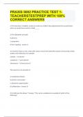 PRAXIS 5002 PRACTICE TEST 1-TEACHERSTESTPREP WITH 100% CORRECT ANSWERS.