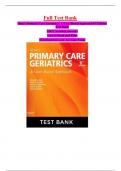 Ham's Primary Care Geriatrics: A Case-Based Approach 6th Edition Test Bank 100% Verified Answers Easy to Read and Print Download now and Ace your Exam