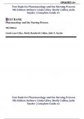 Test Bank For Pharmacology and the Nursing Process 10th Edition By Linda Lilley (), 9780323827973, Chapter 1-58 Complete Questions And Answers (GRADED A+)