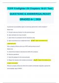 TCFP Firefighter I/II Chapters 18-21 Test | QUESTIONS & ANSWERS|ALREADY GRADED A+ | 2024