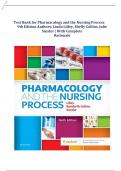 Test Bank for Pharmacology and the Nursing Process 9th Edition Authors: Linda Lilley, Shelly Collins, Julie Snyder | With Complete Rationale