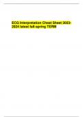 ECG Interpretation Cheat Sheet 2023-2024 latest fall-spring TERM