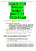 NGN ATI RN Maternal Newborn Questions & Answers 2019 combined package deal| BEST FOR 2023 NGN EXAM