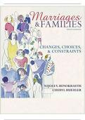 ACTUAL TEST BANK FOR Marriages & Families: Changes, Choices, and Constraints by NijoleV. Benokraitis 9TH EDITION 2023/2024