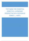 Test Bank for Essential Genetics, a Genomic Perspective 8th Edition By Daniel L. Hartl