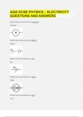 AQA GCSE PHYSICS – ELECTRICITY QUESTIONS AND ANSWERS