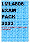 LML4806 EXAM PACK 2023 