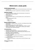 NR222 UNIT 1 STUDY GUIDE CORRECTLY ANSWERED /LATEST UPDATE VERSION/ GRADED A+