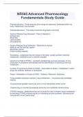  NR565 Advanced Pharmacology Fundamentals Study Guide