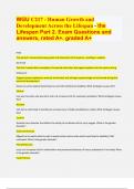 (Top QUALITY 2024/2025 EXAM REVIEW) WGU C217 - Human Growth and  Development Across the Lifespan - the  Lifespan Part 2. Exam Questions and  answers, rated A+. graded A+ Fetal