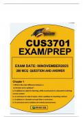 CUS3701 MQC 300 ANSWERED Questions EXAM PREP 2023