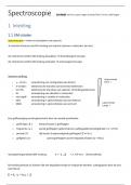 Samenvatting Spectroscopie (instrumentele analyse 2)