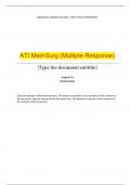 ATI Med-Surg (Multiple Response)