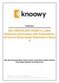 2021 HESI RN EXIT EXAM V4