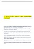  ICLA Standard IV questions and answers well illustrated.