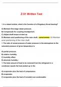 Z-51 Written Test Questions and Answers Actual Test 100% Correct