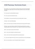 CVS Pharmacy Technician Exam questions and complete correct  answers