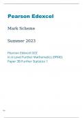 Edexcel A Level Further Mathematics 9FM0/3B Mark Scheme June2023