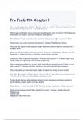 Pro Tools 110- Chapter 5 Questions and Answers