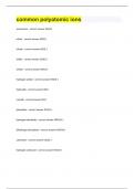 common polyatomic ions