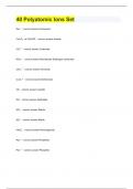 40 Polyatomic Ions Set