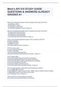 Mark's API 510 STUDY GUIDE QUESTIONS & ANSWERS ALREADY GRADED A+