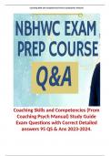 Coaching Skills and Competencies (From Coaching Psych Manual) Study Guide Exam Questions with Correct Detailed answers 95 QS & Ans 2023-2024.