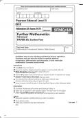 Edexcel A Level Further Mathematics 9FM0/4A Question Paper June2023.