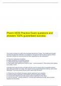 Pharm HESI Practice Exam questions and answers 100% guaranteed success.