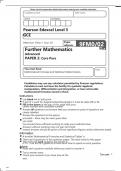 Edexcel A Level Further Mathematics 9FM0/02 Question Paper June2023.