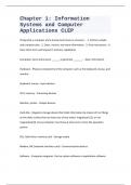 Chapter 1: Information Systems and Computer Applications CLEP Study Guide 2023/2024
