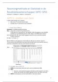 Samenvatting - WPO Statistiek SPSS