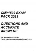 CMY1502 Exam pack 2024