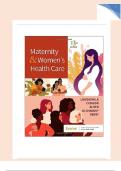 Test Bank for Maternity & Women’s Health Care, 13th Edition, Lowdermilk All Chapters Covered Graded A+ 2023-2024