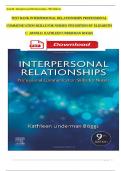 TEST BANK For Interpersonal Relationships Professional Communication Skills for Nurses 9th Edition by Elizabeth Arnold, Kathleen Boggs| Verified Chapter's 1 - 26 | Complete