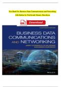 TEST BANK For Business Data Communications and Networking, 14th Edition by FitzGerald, Dennis, Durcikova | Verified Chapter's 1 - 12 | Complete