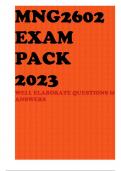 MNG2602 EXAM PACK 2023 