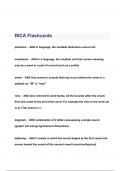 RICA Flashcards Questions & Answers 2023 ( A+ GRADED 100% VERIFIED)