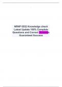 NRNP 6552 Knowledge check Latest Update 100% Complete Questions and Correct Answers  Guaranteed Success
