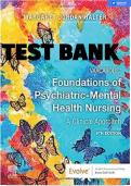 VARCAROLIS' FOUNDATIONS OF PSYCHIATRIC-MENTAL HEALTH NURSING; A CLINICAL APPROACH 9TH EDITION HALTER TEST BANK