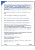 Vulnerability Management Detection and Response (VMDR) LATEST EXAM QUESTIONS AND ANSWERS HIGHLY VERIFIED 2023#2024 BEST RATED A+(5p).docx