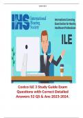 Costco ILE 3 Study Guide Exam Questions with Correct Detailed Answers 52 QS & Ans 2023-2024.
