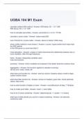 UGBA 104 M1 Exam 2023 Questions and Answers