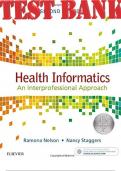 TEST BANKS for Health Informatics: An Interprofessional Approach 2nd Edition Nelson Ramona and Staggers Nancy. | Complete 36 Chapters