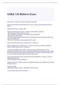 UGBA 135 Midterm Exam with complete solutions