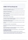 UGBA 135 Final Study Set Exam Questions and Answers