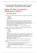 Chapter 05: Pain Assessment and Management in Children   Test Bank for Wong's Nursing Care of Infants And Children 11th Edition by Hockenberry