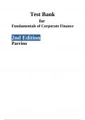 Test Bank For Fundamentals of Corporate Finance 2nd Edition by Parrino